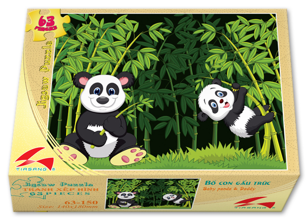 Xếp hình 63 mảnh bố con gấu trúc - Đồ chơi Trẻ Em Tia Sáng - Công Ty TNHH Sản Xuất - Thương Mại & Dịch Vụ Tia Sáng